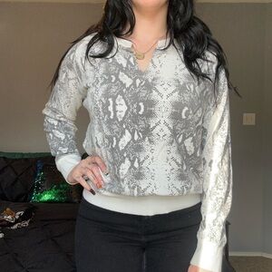 Dear John Monochrome Patterned Sweater